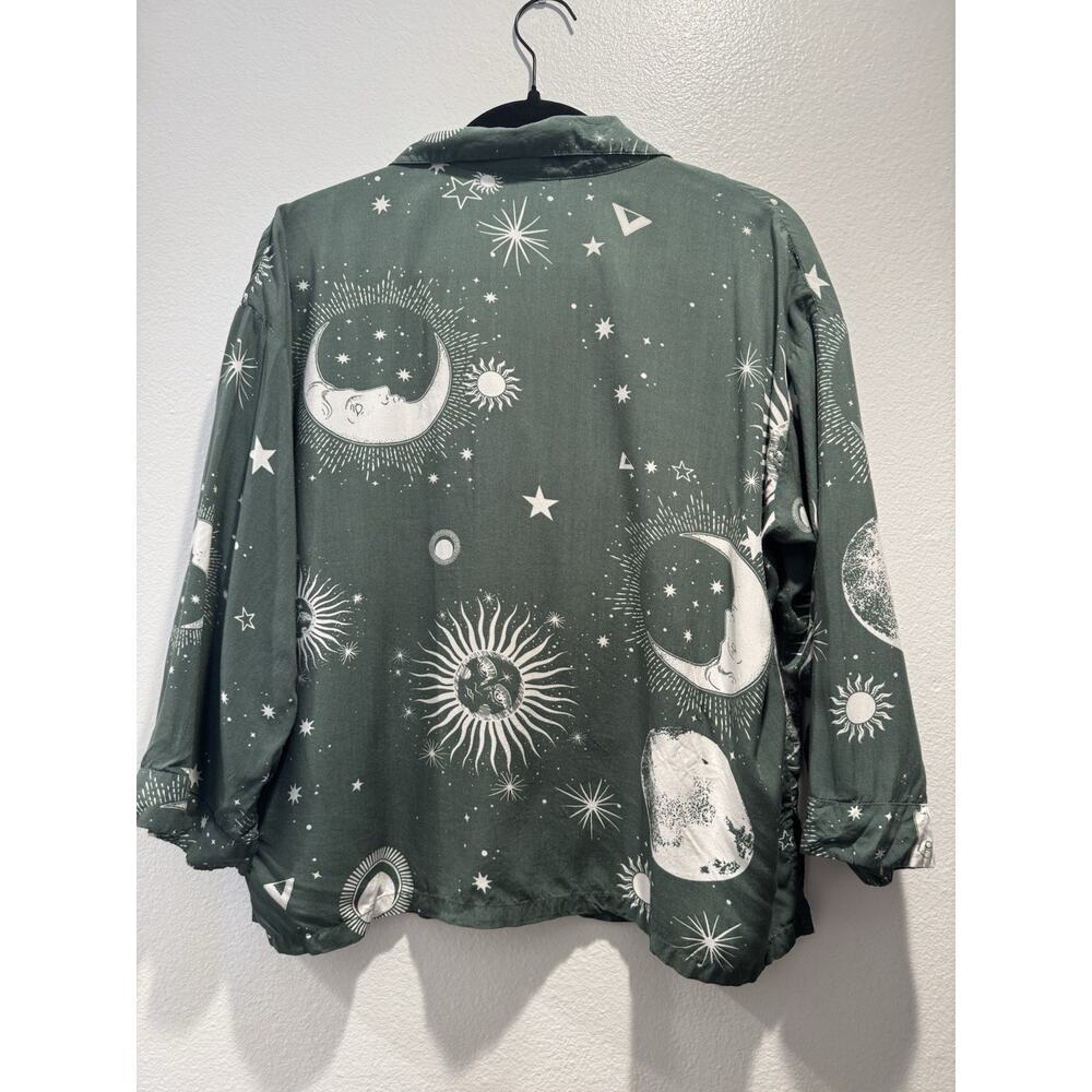 ASOS Design Size US8 Celestial Button Front Top G… - image 7